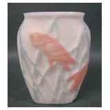 Consolidated 2 Colored White Bisque Owl Vase