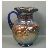 Fenton Blue Apple Tree Pitcher