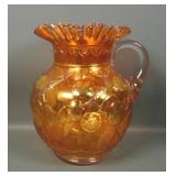 Fenton Dark Marigold Apple Tree Pitcher