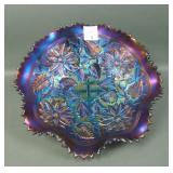 N'Wood Purple Poinsettia & Lattice Bowl