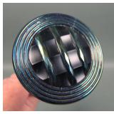 Carnival Glass Banded Cross Hatpin