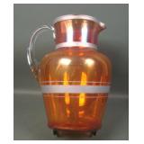 Fenton? Marigold Silver Band Pitcher