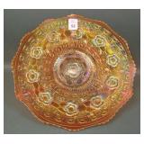 Fenton Dark Marigold Captive Rose 9" Plate