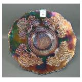 Fenton Blue Orange Tree 9" Plate