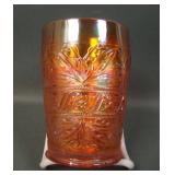 Fenton Marigold LIlly of the Valley Tumbler