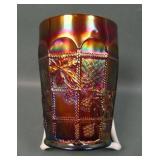 Fenton Elec. Amethyst Blackberry Block Tumbler