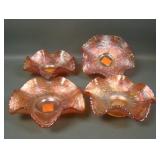 Lot of Four Marigold Little Fished Ruffled Sauces