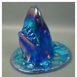 Wheaton Sapphire Blue Shark Head Paperweight