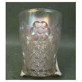 U.S. Glass White Cosmos & Cane Tumbler