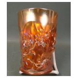 U.S. Glass Dk Marigold Cut Cosmos Tumbler