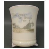 Heisey Custard Ring Band Souvenir Tumbler