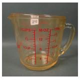 Anchor Hocking Lt Marigold Fire King Measuring Cup