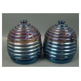 Jeanette Blue/ Teal Honey Covered Honey Pots
