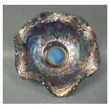 Fenton Blue Little Fishes Ftd Ruffled Sauce