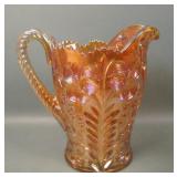 Imperial Dark Marigold Tiger Lily Water Pitcher