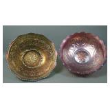 Two Fenton Carnival Glass Bowls