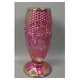 1978 Fenton Red HOACGA Corn Vase