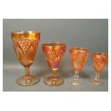 4 Piece Imperial Marigold Tulip & Cane Stem Set