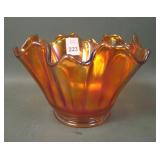 Imperial Dk Marigold Smooth Rays Whimsey Vase