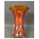 Imperial Dk Marigold Beaded Bullseye Flared Vase