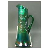 Fenton 1987 ACGA Green Morning Glory Pitcher