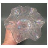 Dugan White Constellation Ruffled Compote