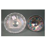 Two Fenton Carnival Glass Items