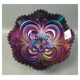 Imperial Elec. Purple Scroll Embossed ICS Bowl