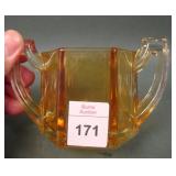 Signed Krystol Marigold Small 2 Handled Open Sugar