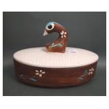 Brayton Laguna Pottery Coverd Gooseneck Bowl