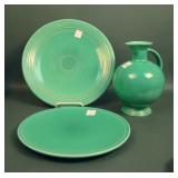 Lot of Three Vintage Green Fiestaware Items