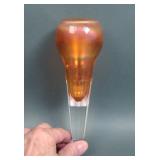 Diamond? Marigold Ruffled Cupped Car Vase