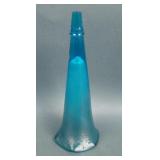 Diamond Blue Ruffled Car Vase