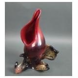 Hull Ebb Tide Conch Shell Ftd Dolphin Vase