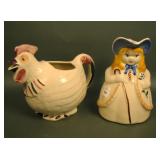 Two Shawnee Pottery Pitchers