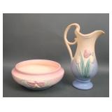 Two Piece Hull Pottery Lot