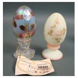 Two Fenton Limited Edition Eggs