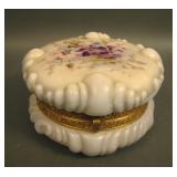 Wave Crest Baroque Floral Decorated Dresser Box