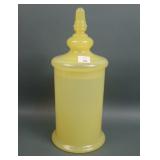 Portieux Vallerysthal Yellow Apothecary Jar