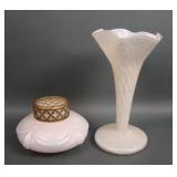 Two Kralik Art Glass Items