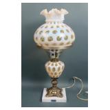 Fenton Honeysuckle Coin Dot Optic Student Lamp