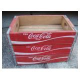 Three Coca Cola Open Case Wooden Crates