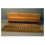 Four Vintage 20 Mold Wooden Cigar Molds