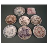 Eight English Porcelain Salt Dips