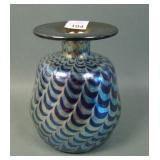 Unsigned Amethyst Studio Art Glass Vase