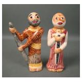 Two Shearwater Pottery Religious Figures