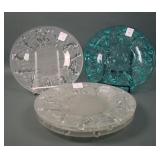 Five Consolidate Dancing Nymphs 8 1/4" Plates