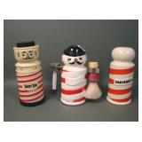 Three Vintage Barber Pole Blade Banks