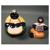 Two Shearwater Pottery Figures