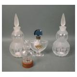 Lot of Four Vintage Perfume Bottles